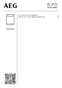 Manual AEG FSE74527P Maşină de spălat vase
