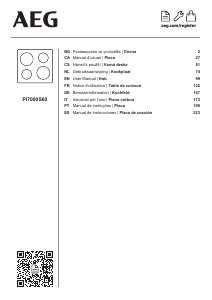 Manual AEG PI7000S60 Placa