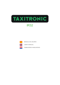 Manual de uso Taxitronic IR32 Taxímetro