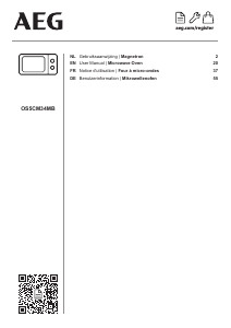 Mode d’emploi AEG OS5CM34MB Micro-onde