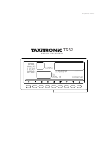 Manual de uso Taxitronic TX52 Taxímetro