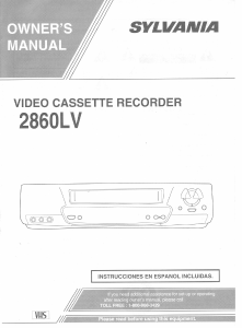 Manual Sylvania 2860LV Video recorder