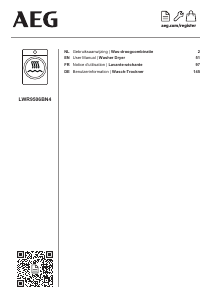 Mode d’emploi AEG LWR9506BN4 Lave-linge séchant