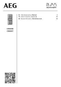 Bedienungsanleitung AEG CW6000T Weinklimaschrank