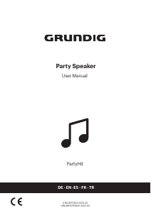Mode d’emploi Grundig PartyHit Max Haut-parleur