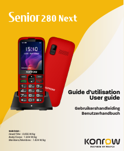 Manual Konrow Senior 280 Next Mobile Phone