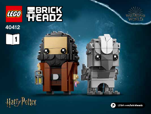 Bedienungsanleitung Lego set 40412 Brickheadz Hagrid und Seidenschnabel