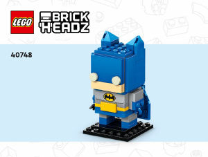 Bedienungsanleitung Lego set 40726 Brickheadz Limited Edition Batman 85th anniversary