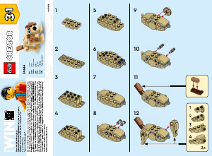 Manual Lego set 30666 Creator Animals