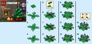 Manual Lego set 30576 Creator Christmas tree