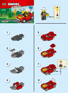 Manual Lego set 30338 Juniors Fire Car