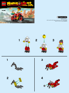 Manual Lego set 30341 Monkey Kid Delivery bike