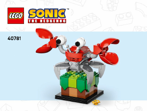 Manual Lego set 40781 Sonic the Hedgehog Badnik - Crabmeat