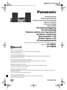Manual de uso Panasonic SC-PM250EG Set de estéreo