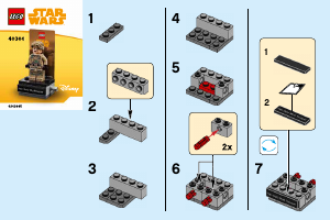 Brugsanvisning Lego set 40300 Star Wars Han Solo dyndsoldat på podie