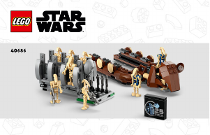 Manuál Lego set 40686 Star Wars Vojenský transportér Obchodní federace
