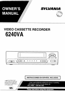 Handleiding Sylvania 6240VA Videorecorder