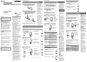Manuale Sony ICD-B120 Registratore vocale