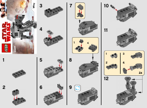 Manual Lego set 30497 Star Wars First Order heavy assault walker