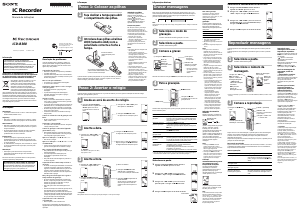 Manual Sony ICD-B300 Gravador de voz