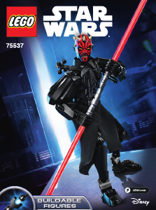 Käyttöohje Lego set 75537 Star Wars Darth Maul