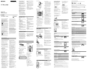 Manuale Sony ICD-BX800 Registratore vocale