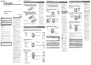 Manual de uso Sony ICD-P28 Grabadora de voz