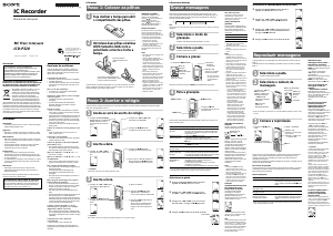Manual Sony ICD-P320 Gravador de voz