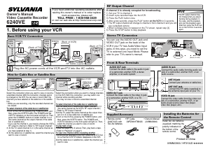 Handleiding Sylvania 6240VE Videorecorder