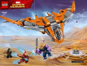 Bruksanvisning Lego set 76107 Super Heroes Thanos: den yttersta striden