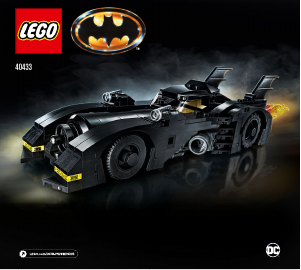 Manual Lego set 40433 Super Heroes 1989 Batmobile – Limited Edition
