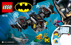 Bruksanvisning Lego set 76116 Super Heroes Batman Batubåt och undervattenskampen