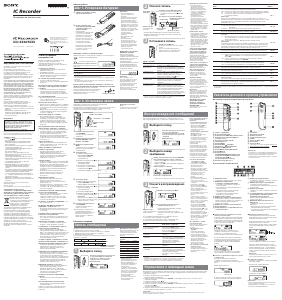 Руководство Sony ICD-SX46 Магнитофон