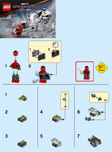 Manual Lego set 30443 Super Heroes Spider-Man bridge battle