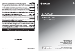 Manual de uso Yamaha CD-N500 Reproductor de CD