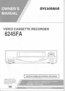 Manual Sylvania 6245FA Video recorder