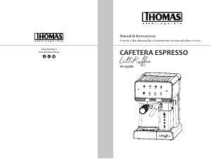 Manual de uso Thomas TH-165DEL LatteKaffe Máquina de café
