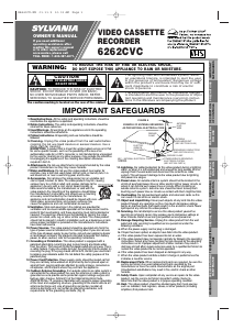 Manual Sylvania 6262CVC Video recorder