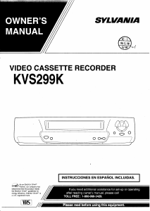 Handleiding Sylvania KVS299K Videorecorder