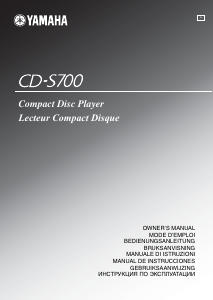 Руководство Yamaha CD-S700 CD-плейер