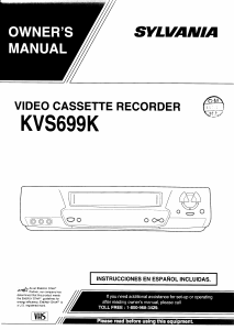 Manual Sylvania KVS699K Video recorder