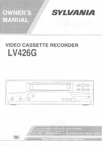 Manual Sylvania LV526G Video recorder