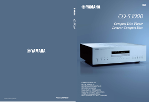 Manual Yamaha CD-S3000 CD Player