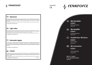 Manual Renkforce E-SA 9 Amplifier
