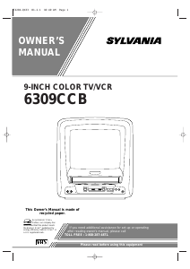 Mode d’emploi Sylvania 6309CCB Téléviseur