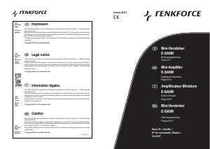 Manual Renkforce E-SA9M Amplifier