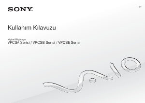 Kullanım kılavuzu Sony Vaio VPCSA4C5E Dizüstü bilgisayar