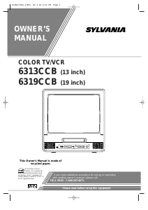 Manual Sylvania 6313CCB Television