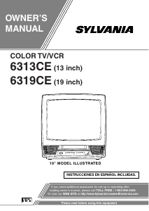 Manual Sylvania 6313CE Television