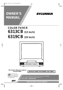 Manual Sylvania 6319CB Television